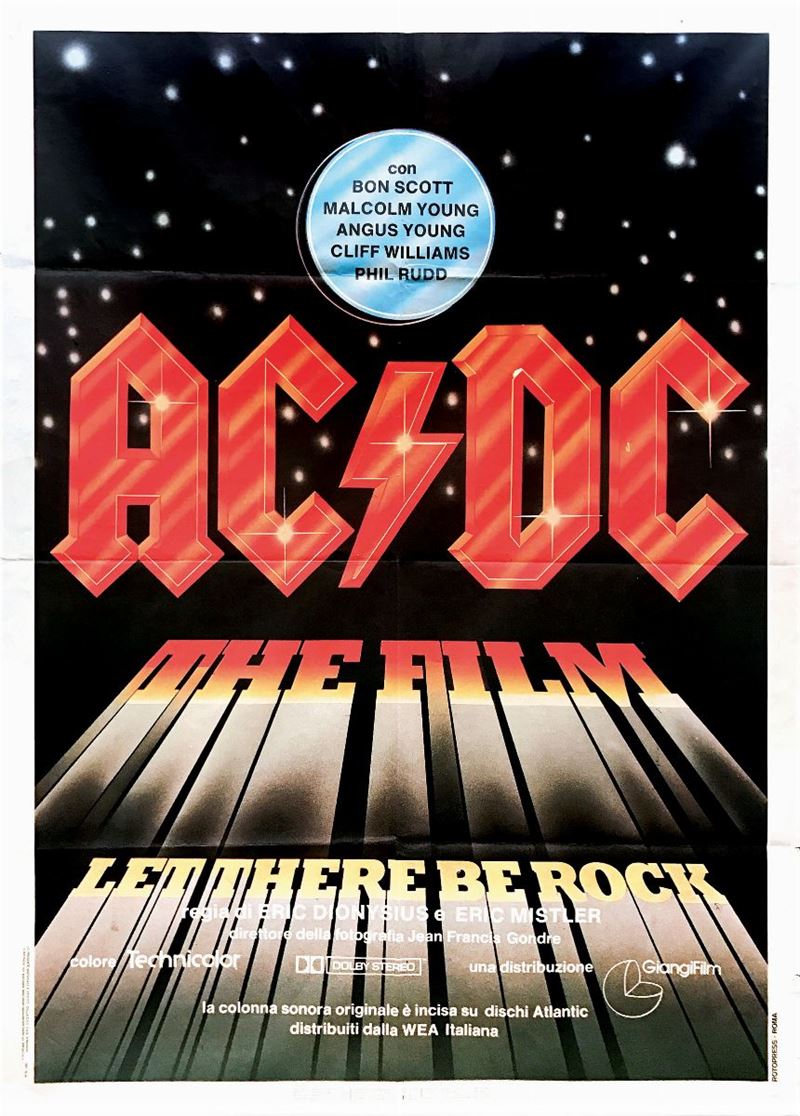 Anonimo AC-DC THE FILM  - Asta Manifesti d'Epoca - Cambi Casa d'Aste