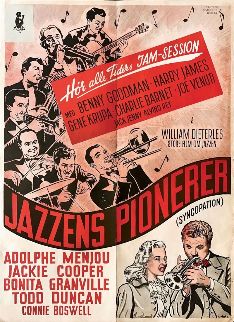 Anonimo JAZZENS PIONERER [SYNCOPATION]  - Auction Vintage Posters - Cambi Casa d'Aste