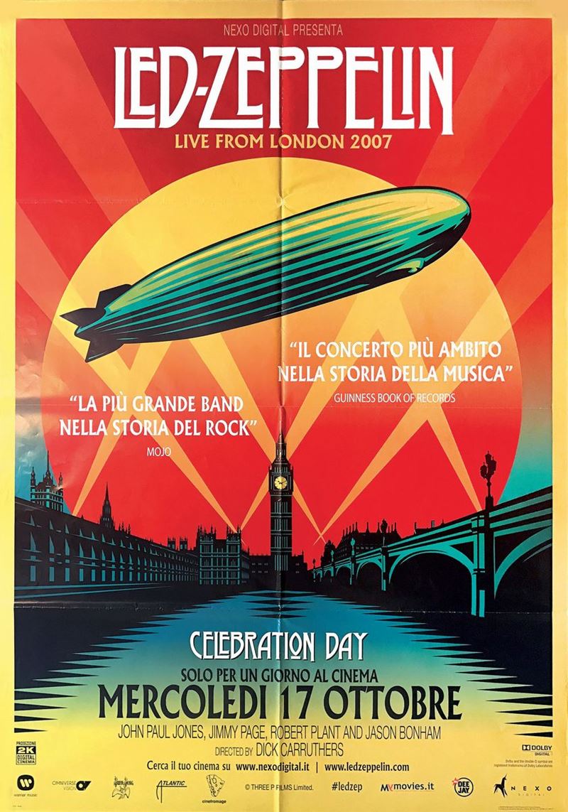 Anonimo LED ZEPPELIN LIVE FROM LONDON  - Auction Vintage Posters - Cambi Casa d'Aste