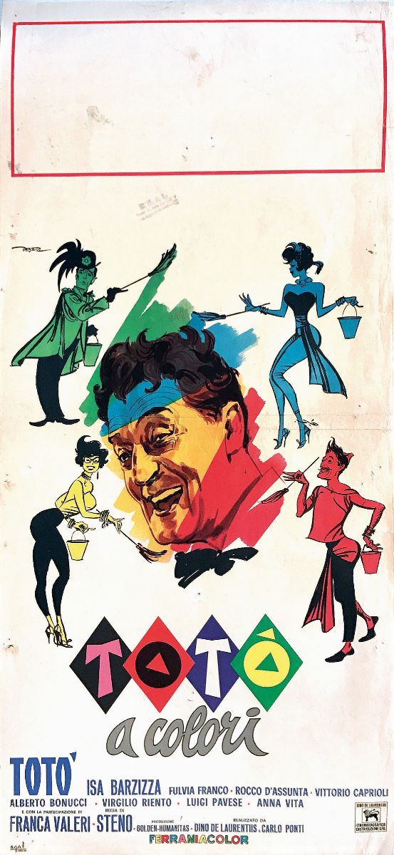 Enrico De Seta (1908-2008) TOTO’ A COLORI  - Auction Vintage Posters - Cambi Casa d'Aste