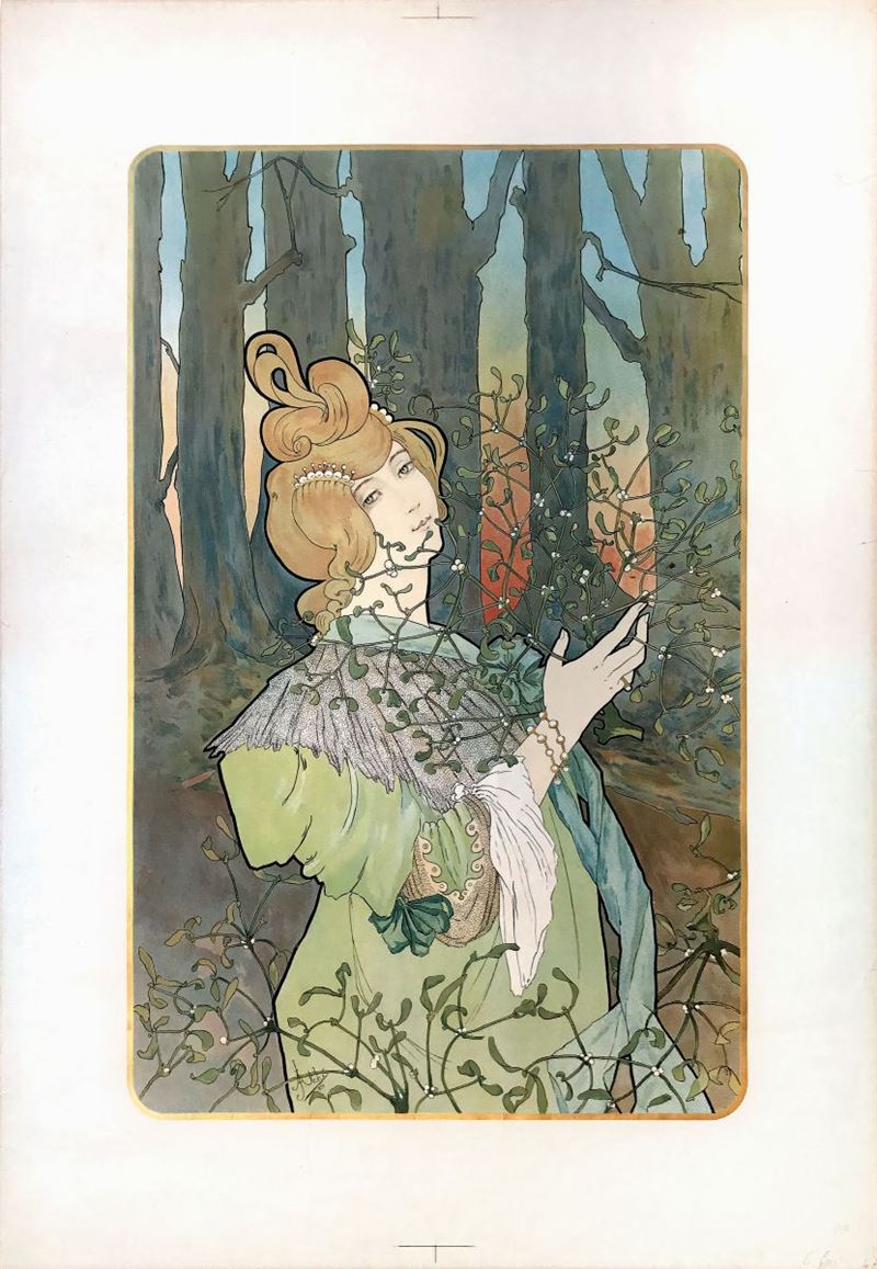 Jane Atchè (1872-1937) IL VISCHIO  - Auction Vintage Posters - Cambi Casa d'Aste
