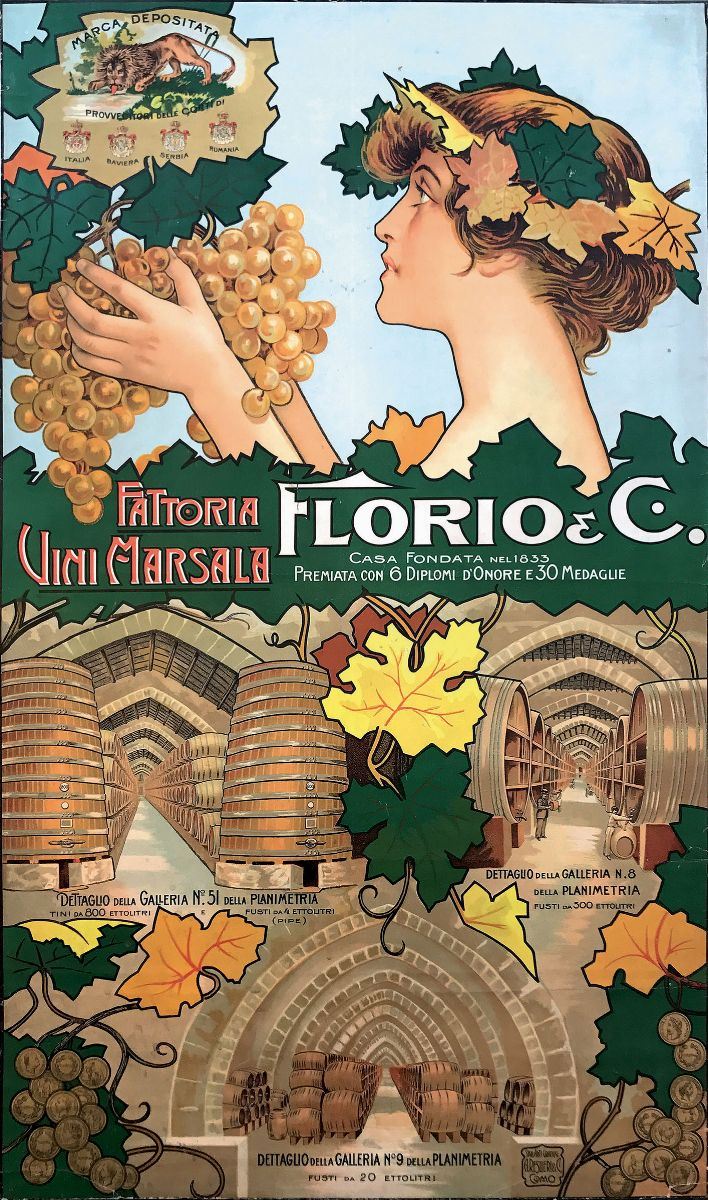 Anonimo FATTORIA VINI MARSALA FLORIO & C.  - Auction Vintage Posters - Cambi Casa d'Aste