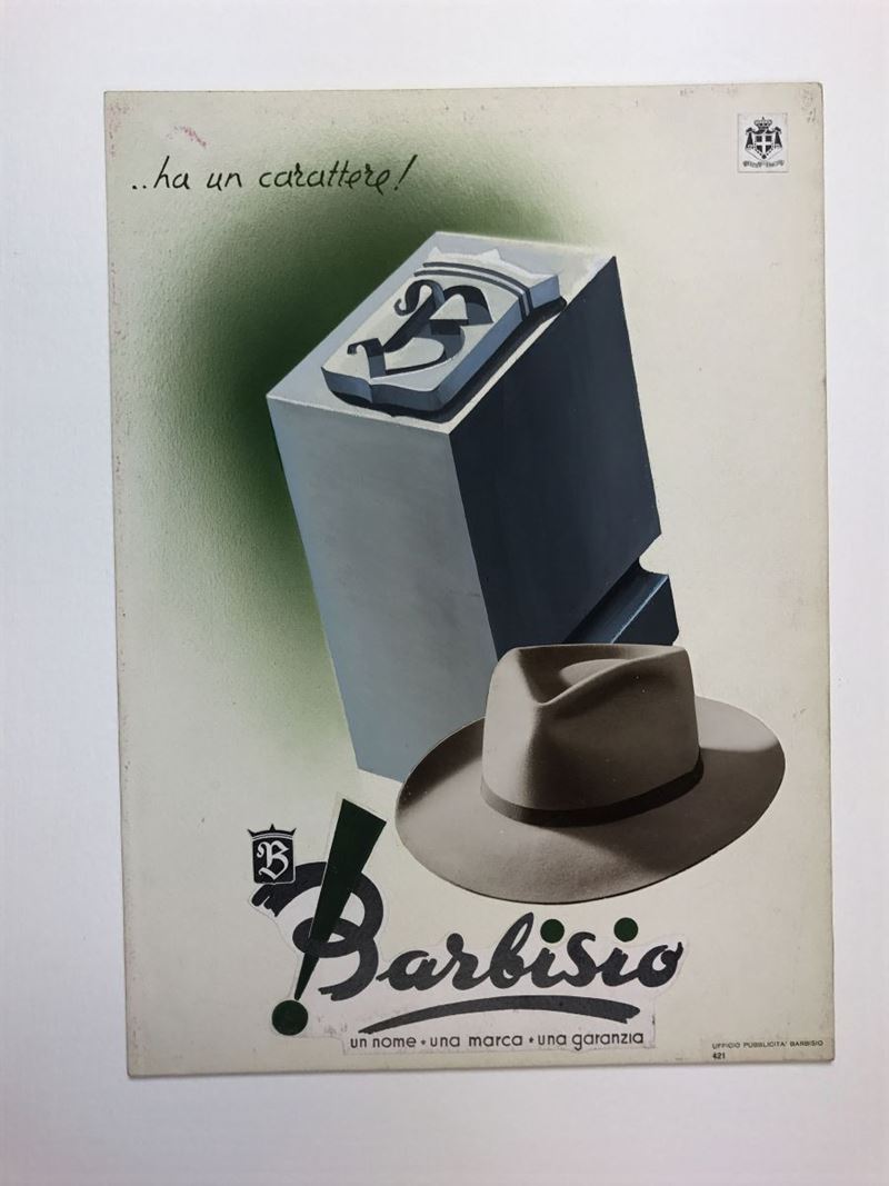 Giovanni Mingozzi (1891 - 1975) … HA UN CARATTERE! BARBISIO / UN NOME, UNA MARCA, UNA GARANZIA  - Auction Vintage Posters - Cambi Casa d'Aste