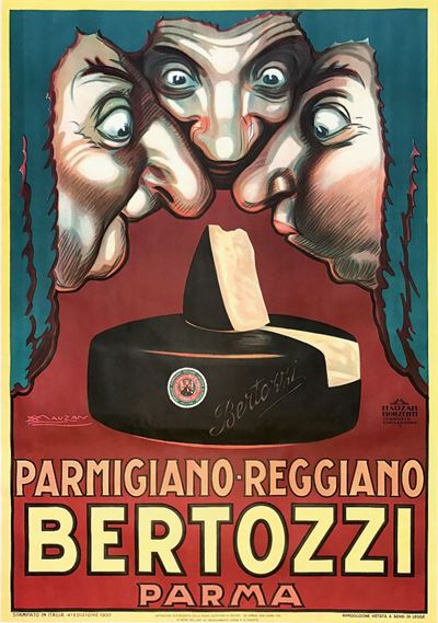 Achille Luciano Mauzan (1883 – 1952)parmigiano Reggiano Bertozzi Parma