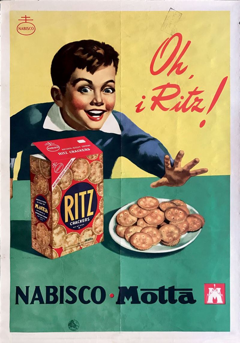 Anonimo OH! I RITZ! NABISCO-MOTTA  - Auction Vintage Posters - Cambi Casa d'Aste