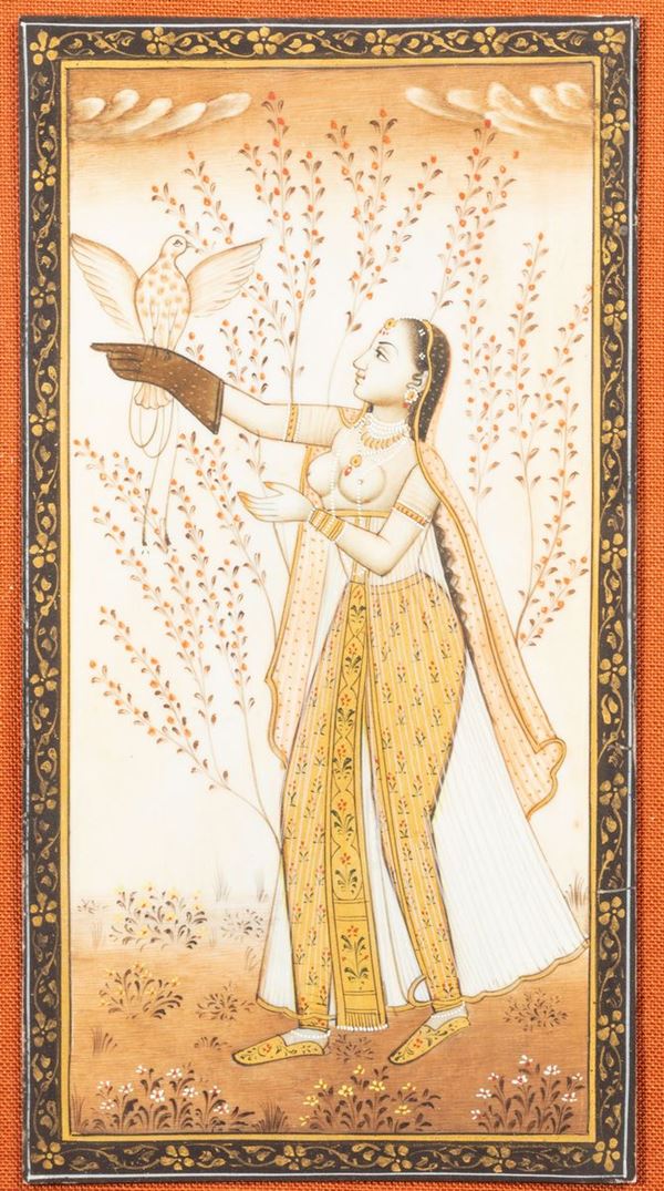An ivory miniature, India, early 1900s