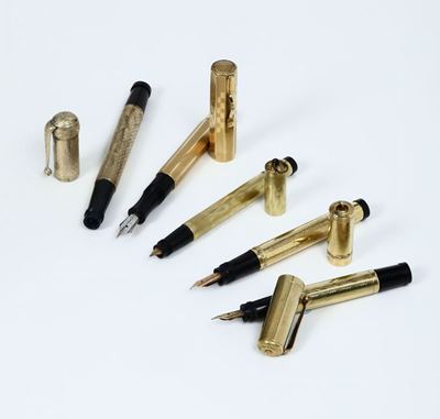 Lotto Composto da Cinque Penne in Oro 18k