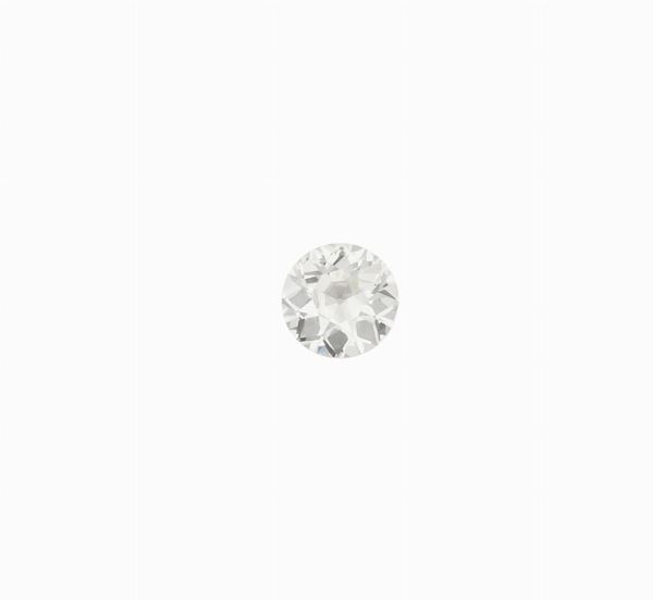 Old-cut diamond weighing 8.28 carats. Gemmological Report R.A.G. Torino n. D19024mn