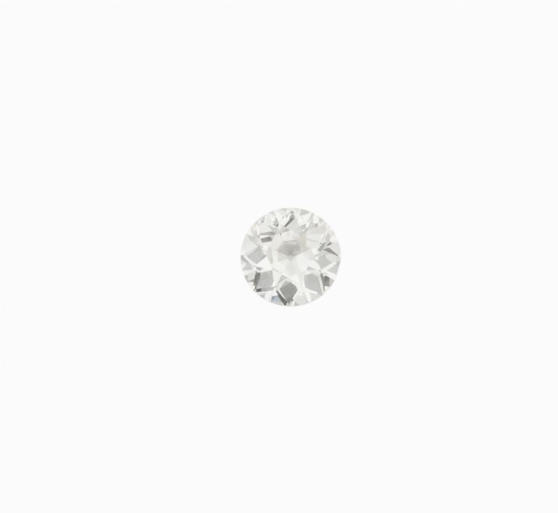 Old-cut diamond weighing 8.28 carats. Gemmological Report R.A.G. Torino n. D19024mn  - Auction Fine Jewels  - Cambi Casa d'Aste