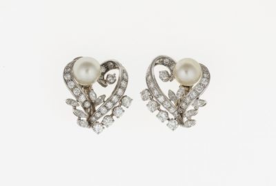 Orecchini con Perle e Diamanti