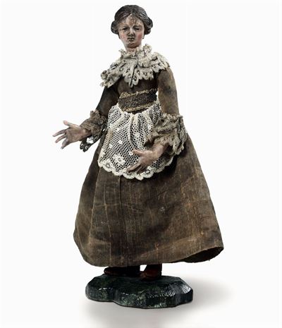 Giovane Donna Ricca. Manifattura Genovese del XVIII Secolo