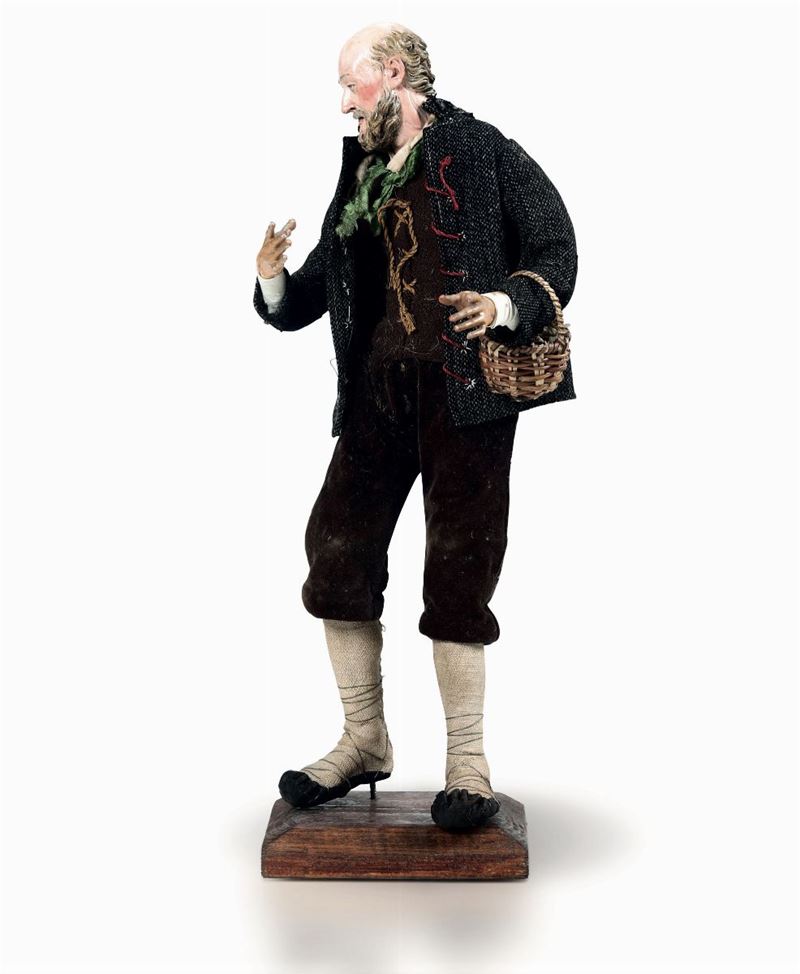 A rustic shepherd, Naples, 17/1800s  - Auction Sculptures and works of art - Cambi Casa d'Aste