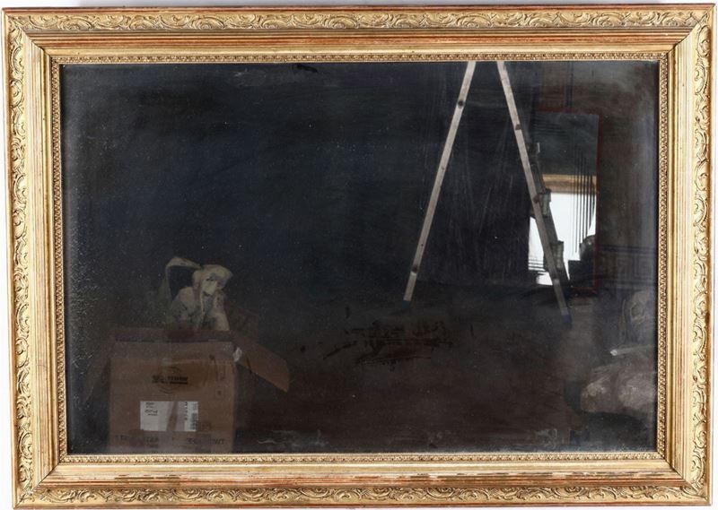 Specchiera in legno intagliato e dorato, XIX secolo  - Asta Antiquariato | Asta a Tempo - Cambi Casa d'Aste