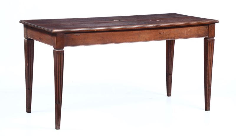 Tavolo in legno, XIX-XX secolo  - Asta Dipinti e Arredi - Cambi Casa d'Aste