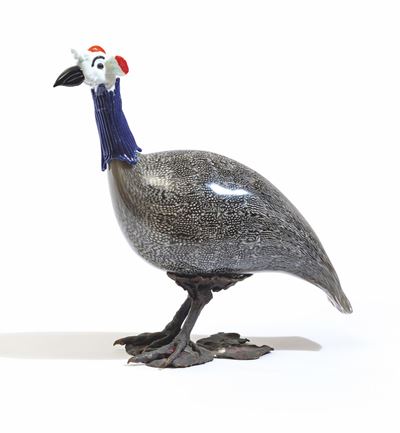 Toni Zuccheri, Figura di faraona in vetro Venini (Murano, 1979 circa)