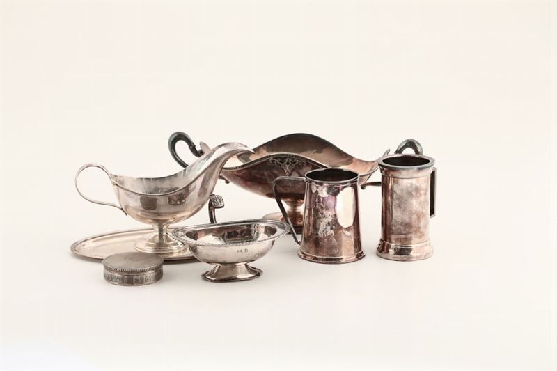 Lotto di oggetti in argento  - Auction Silvers - Cambi Casa d'Aste