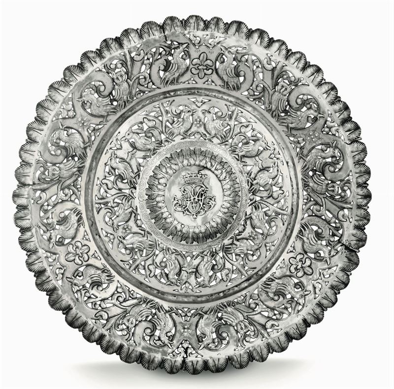A silver plate, prob. South America  - Auction Collectors' Silvers - I - Cambi Casa d'Aste