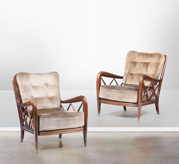 Two armchairs, Italy, 1950s