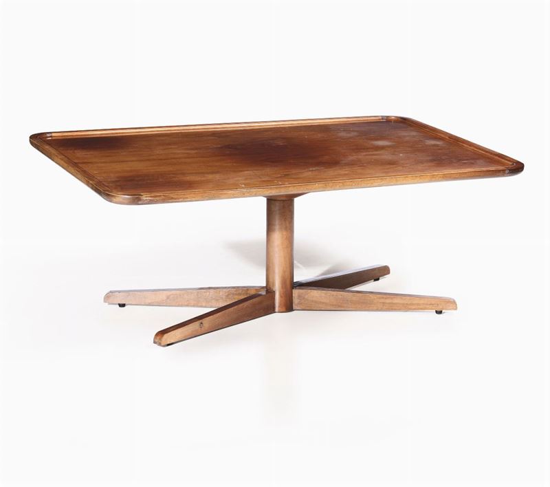 A low wooden table, Italy, 1950s  - Auction Design - Cambi Casa d'Aste