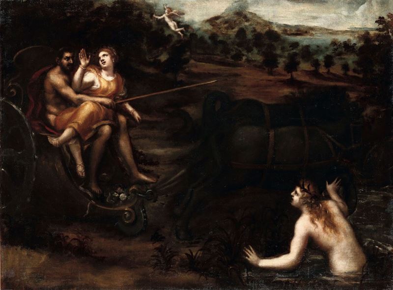 Scuola veneta del XVII secolo Scena mitologica  - Auction Fine Art - Cambi Casa d'Aste