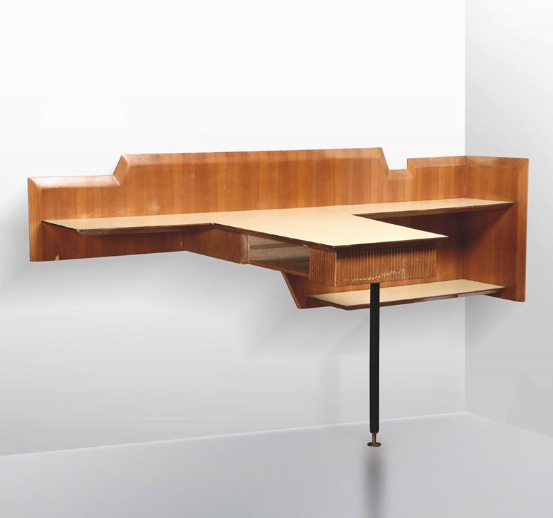 A wall-mounted desk, Italy, 1950s  - Auction Design Lab - Cambi Casa d'Aste
