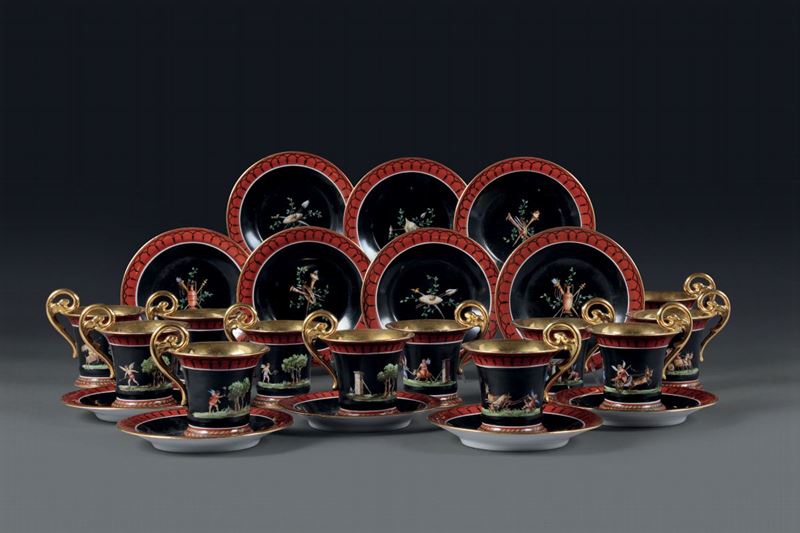 Dodici tazze da caffè, XIX secolo  - Auction L'Art de la Table - Cambi Casa d'Aste