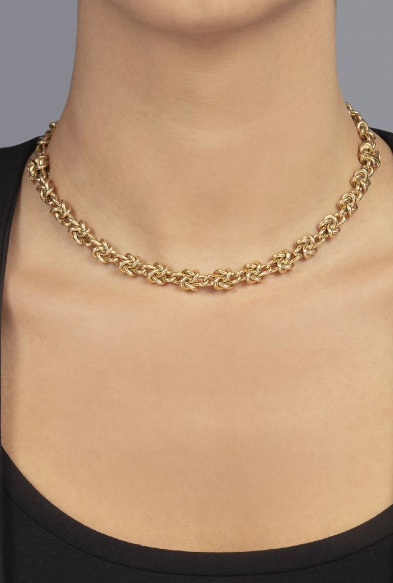 Gold necklace. Signed Marchisio  - Auction Fine Jewels  - Cambi Casa d'Aste