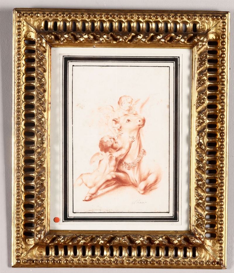 Scuola italiana del XIX secolo Puttini con toro  - Auction Fine Art - Cambi Casa d'Aste