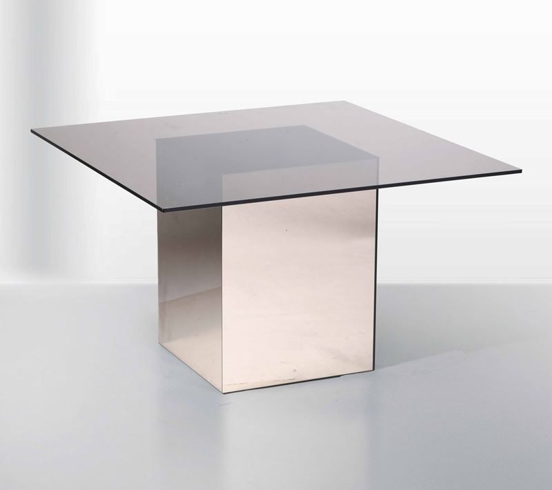 N. Vigo, a mod. Blok crystal table, Italy, 1970s  - Auction Design Lab - Cambi Casa d'Aste