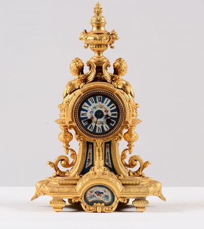 Pendola in Bronzo (?) Dorato. Francia XIX Secolo
