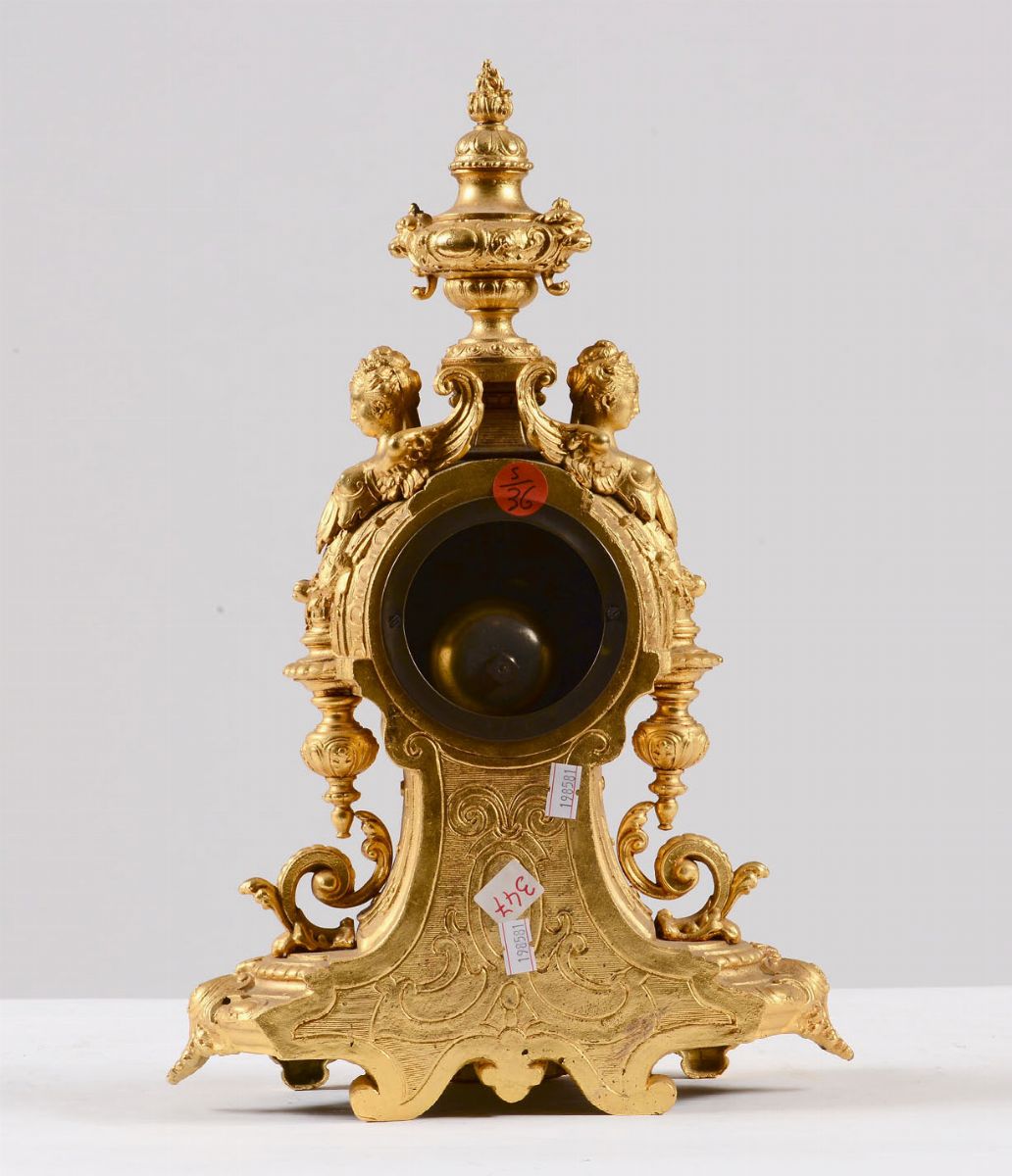 Pendola in Bronzo (?) Dorato. Francia XIX Secolo