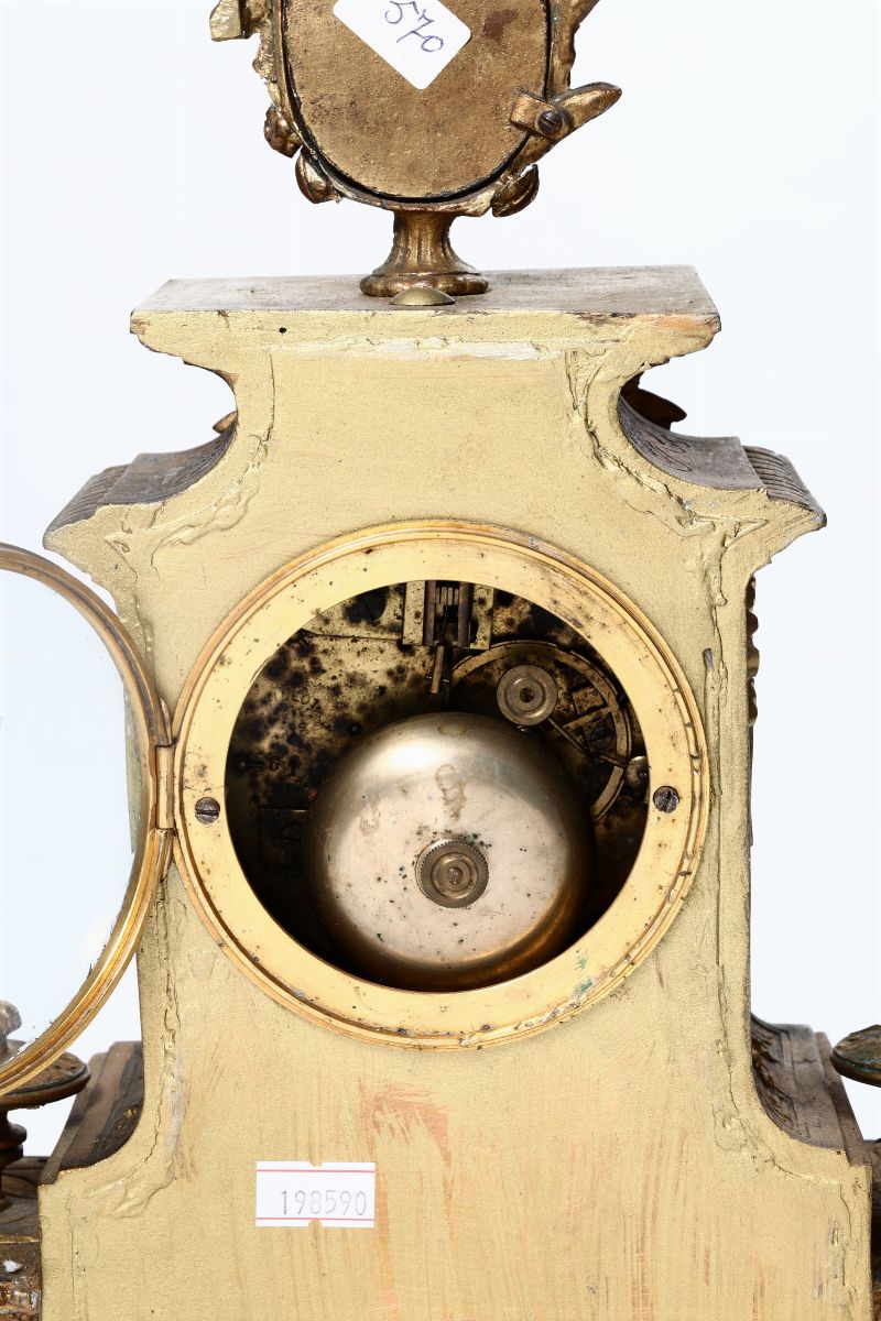 Pendola con Miniature. Francia XIX Secolo