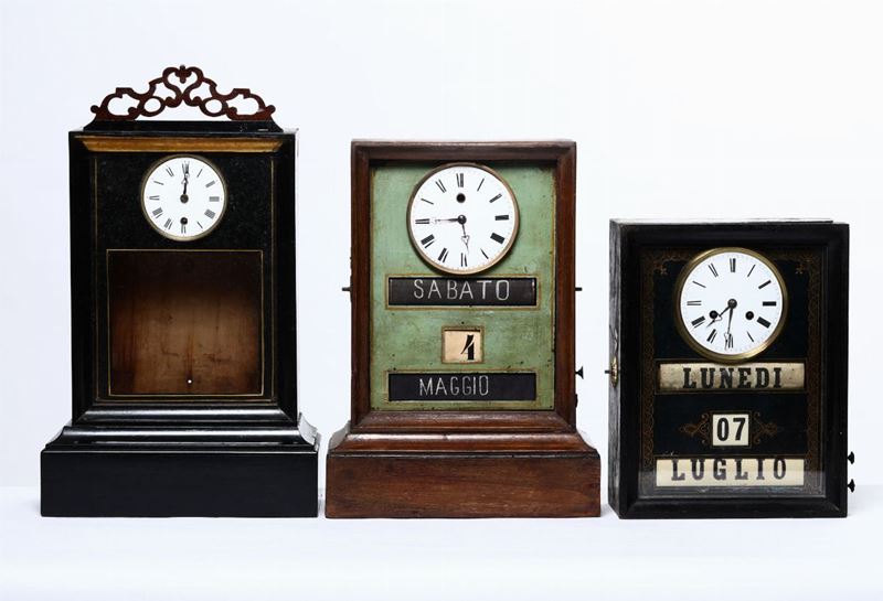 Tre Orologi con Calendario