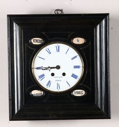 Orologio con Calendario. Francia XIX Secolo
