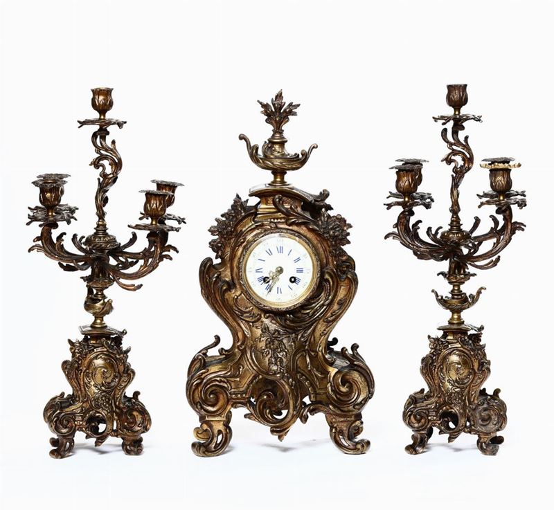 Trittico in Bronzo. Francia XIX Secolo
