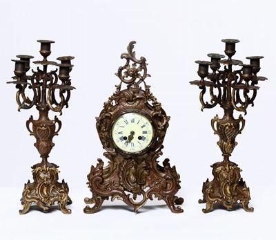 Trittico in Bronzo. Francia XIX Secolo