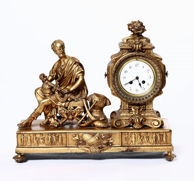 Pendola con Soggetto Storico. Francia XIX Secolo