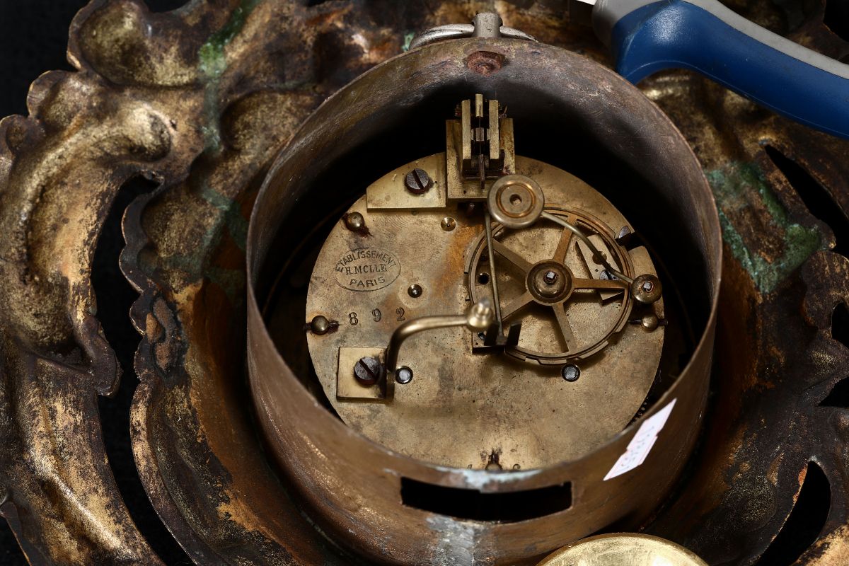 Pendola Cartel in Bronzo. Francia XIX Secolo