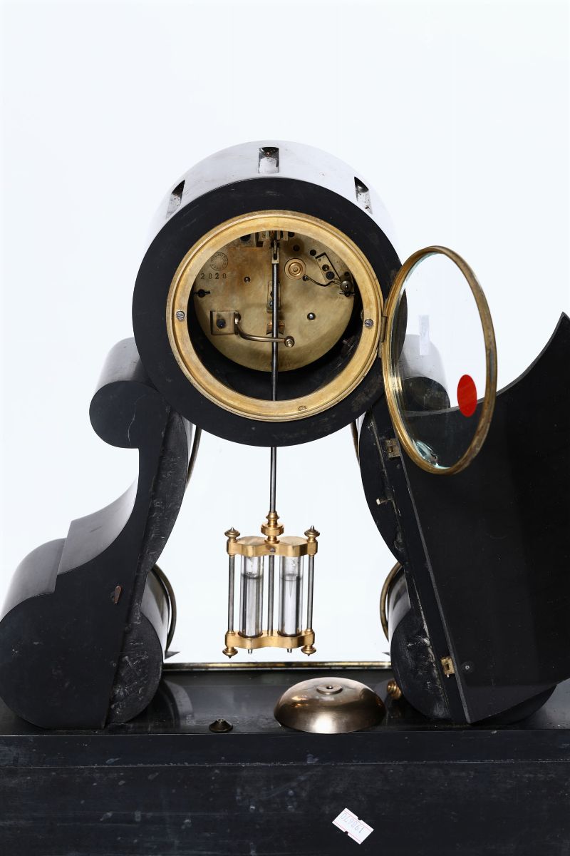 Pendola in Marmo Nero. Francia, Napoleone III