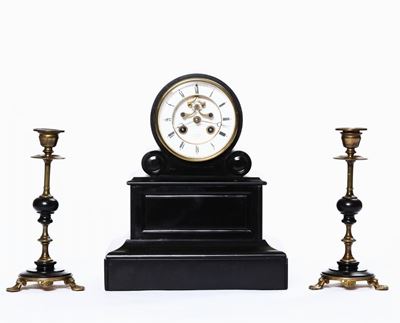Trittico in Marmo Nero. Ribaud, Francia, Napoleone III