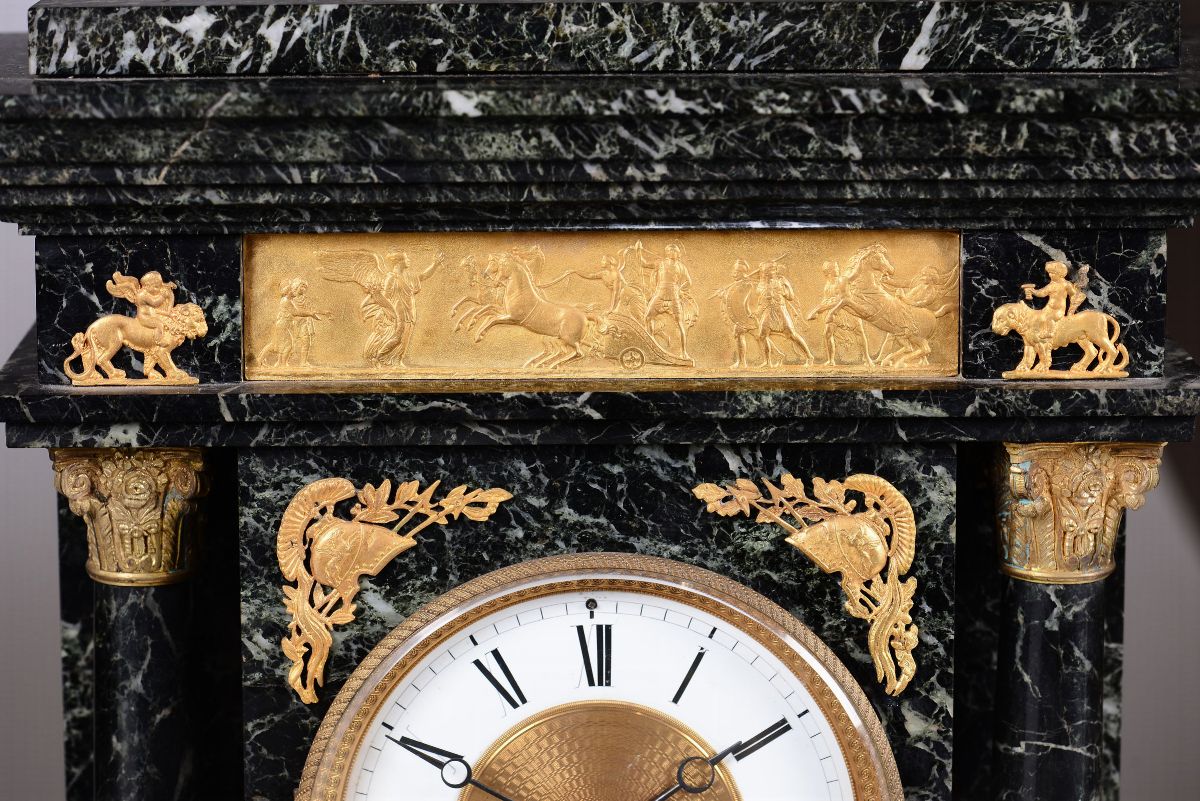 Pendola Allegorica. Louty (?), Genova 1840 Circa