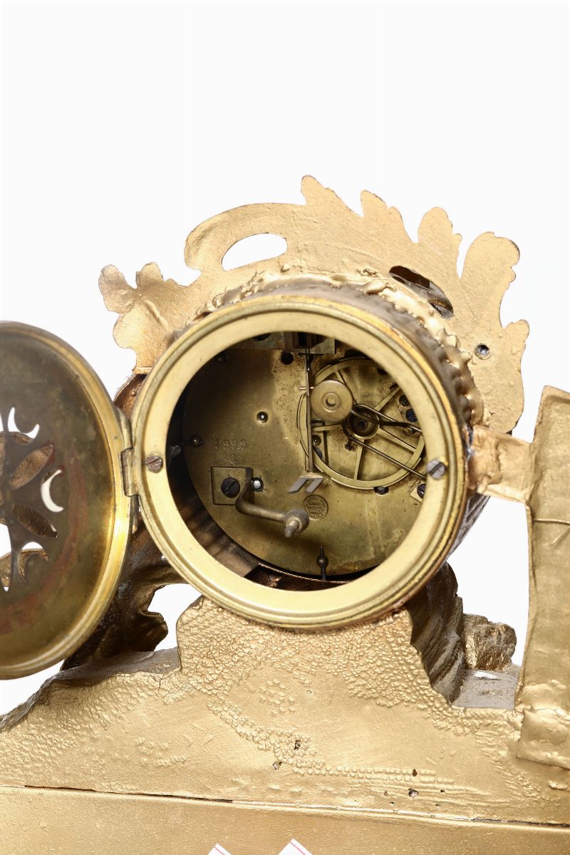 Quattro Pendole in Bronzo e Metallo. Francia XIX Secolo