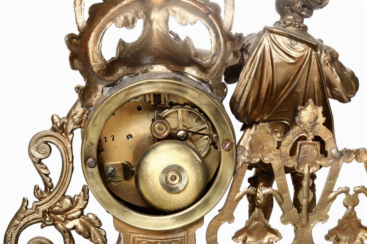 Due Pendole Figurate. Francia XIX Secolo