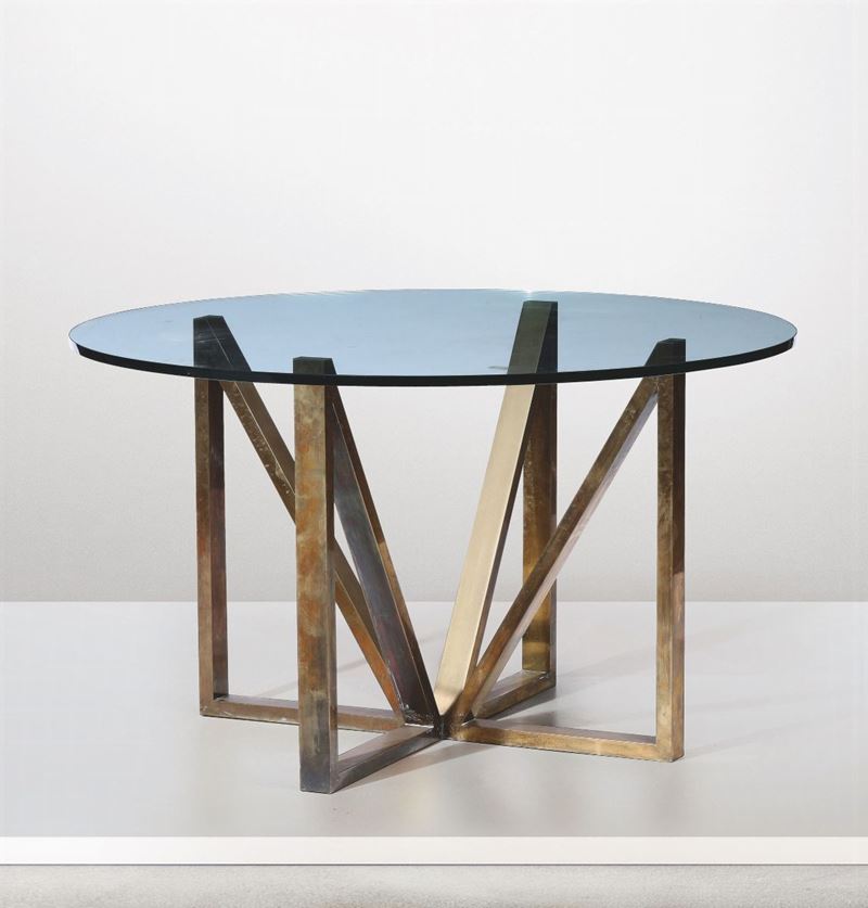 A brass table, Italy, 1960s ca.  - Auction Design - Cambi Casa d'Aste