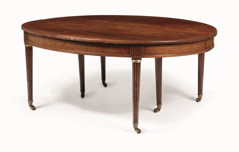 Tavolo ovale in noce, XIX secolo  - Auction Furniture | Cambi Time - Cambi Casa d'Aste