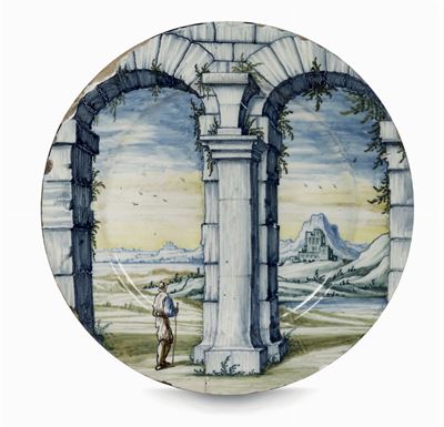 Piatto Pavia, Ultimo Quarto del XVII o Primi Anni del XVIII Secolo