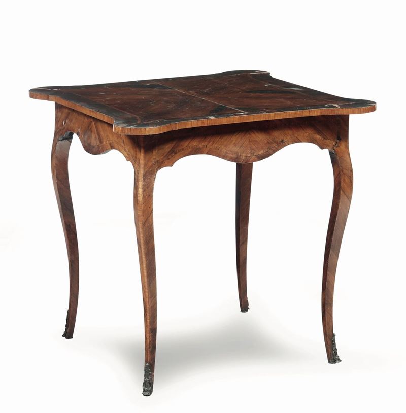 Tavolino da gioco Luigi XV lastronato, Genova XVIII secolo  - Auction Fine Art - Cambi Casa d'Aste