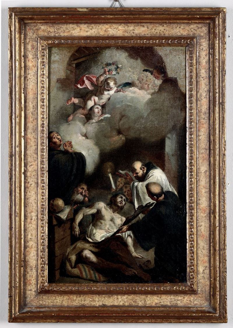 Scuola veneta del XVIII secolo Scena mistica  - Auction Fine Art - Cambi Casa d'Aste