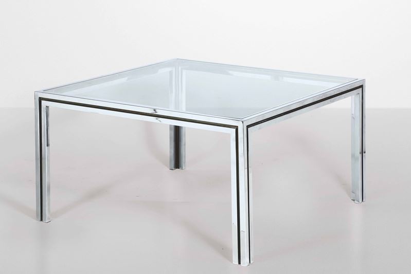 Willy Rizzo : W. Rizzo, a brass table, Italy, 1970s  - Auction 20th century furniture - Cambi Casa d'Aste