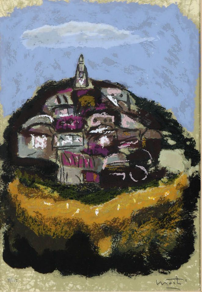 Ennio Morlotti (1910-1992) Paesaggio collinare, 1926  - Asta Rari e curiosi oggetti da una collezione romana | Asta a Tempo - Cambi Casa d'Aste